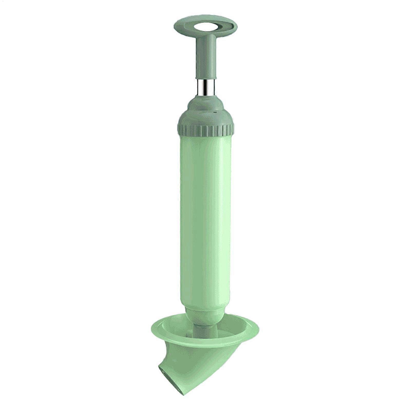 Pressure Toilet Unblock a Shot Drain Clog Remover Plunger Tool For Clogged Pipe, Kitchen Green