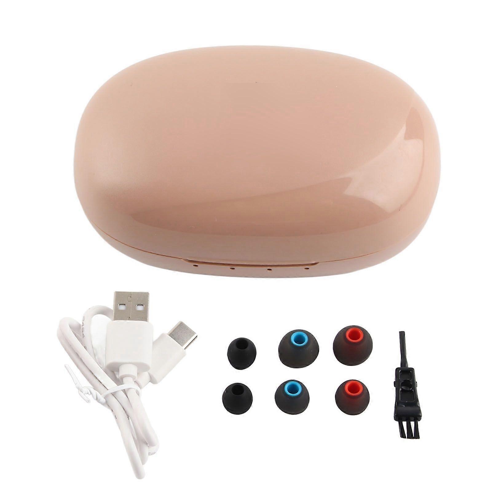 Digital Hearing Aids Rechargeable Lightweight Earbuds Hearing Amplifier with Charging Case for Seniors Adults