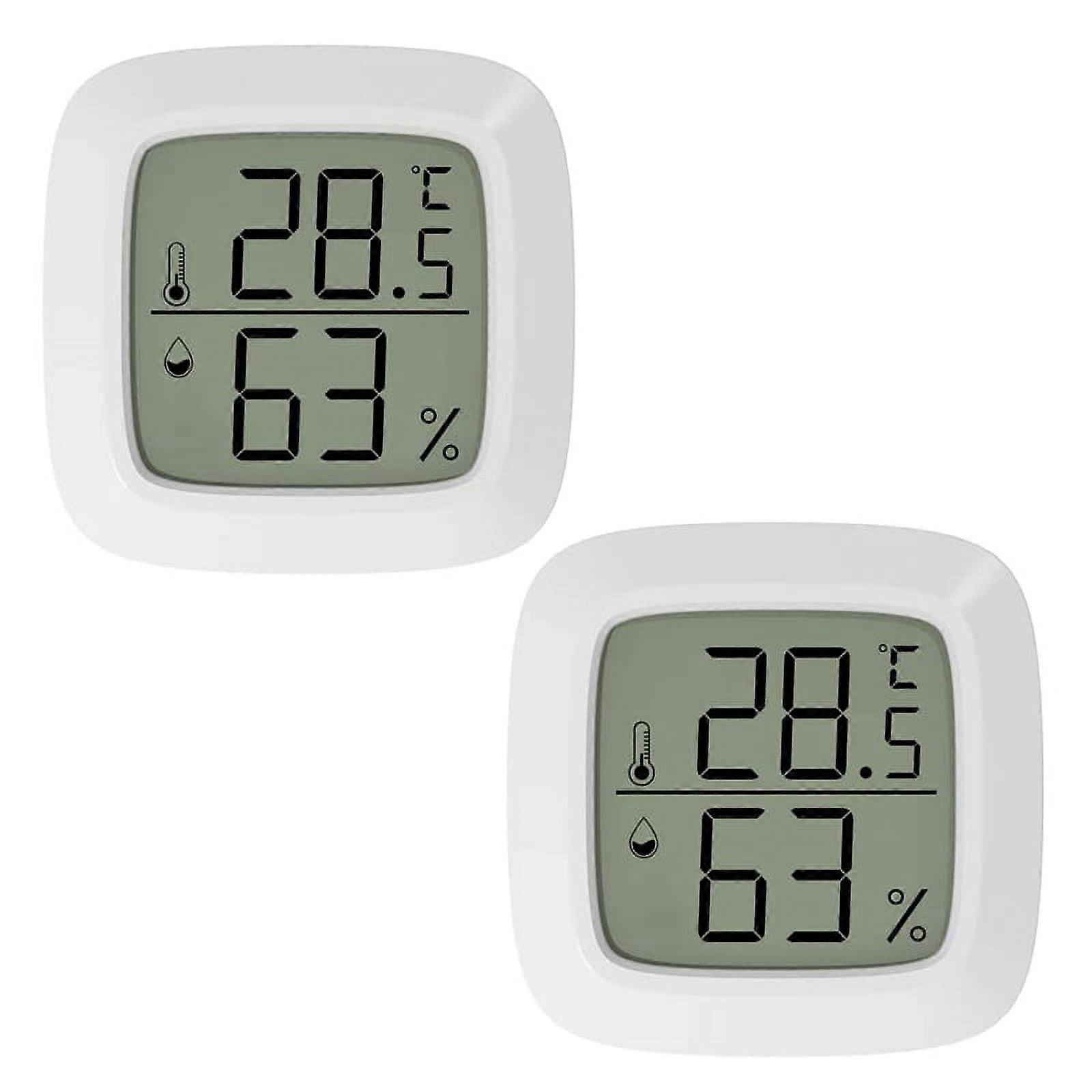2 Pcs Mini Indoor Digital Hygrometer with LCD for Home,Office, (℃)