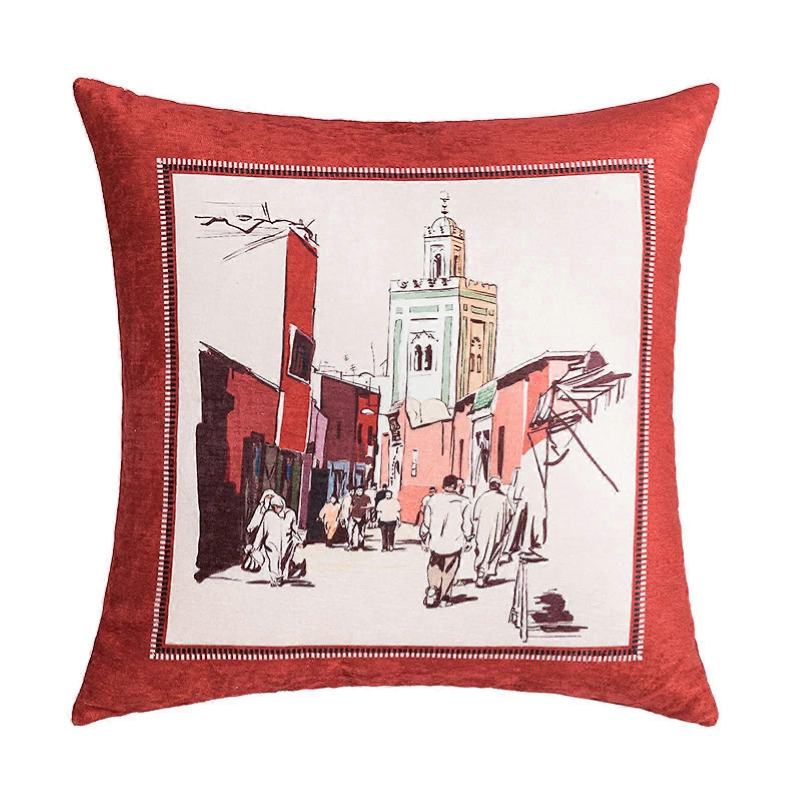 Square Pillowcase Set Of 2 Model B For Living Room Sofa Bedroom Bay Window Cushions