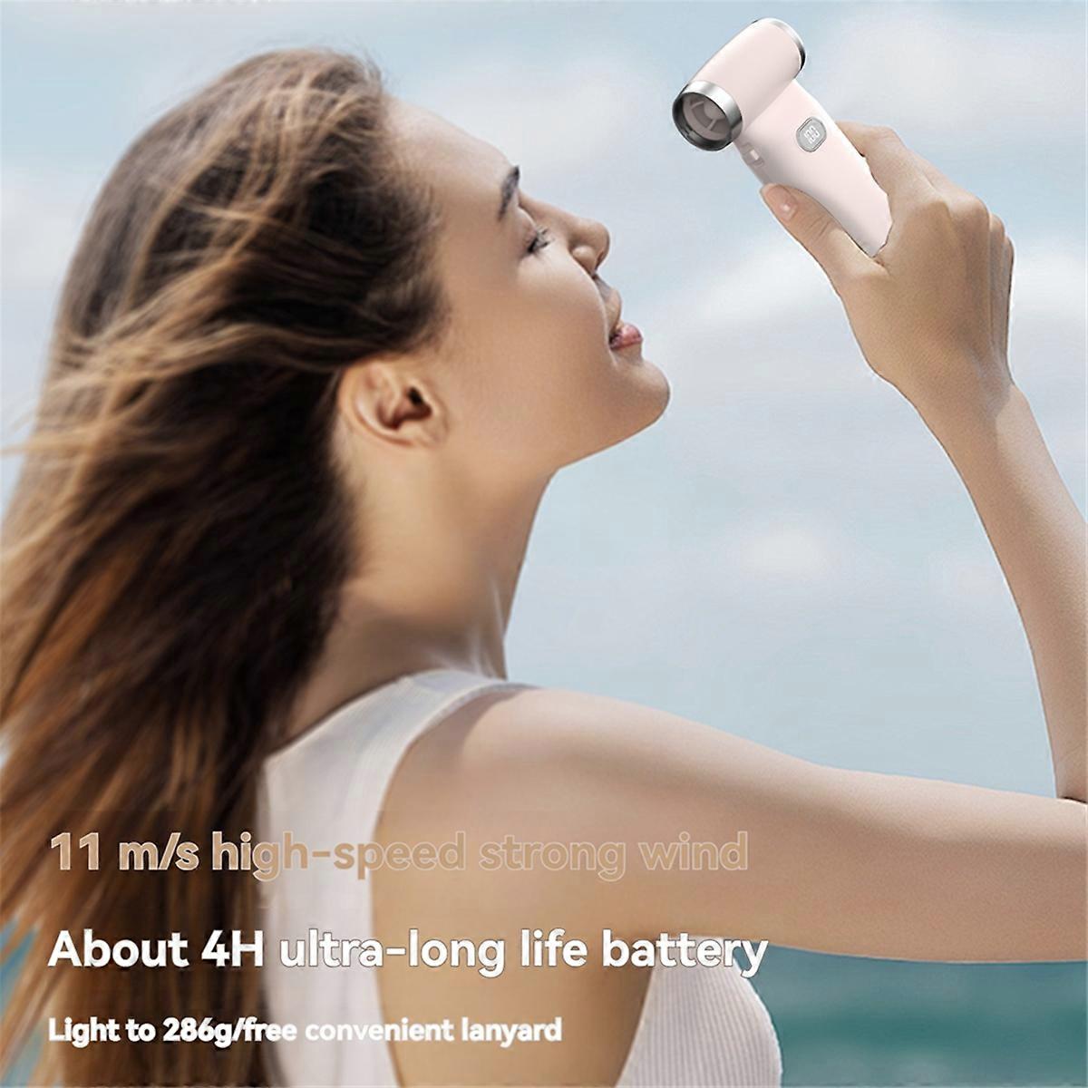 ハンドヘルド ターボジェットファン デスクトップファン 110000RPM 充電式 ブラック