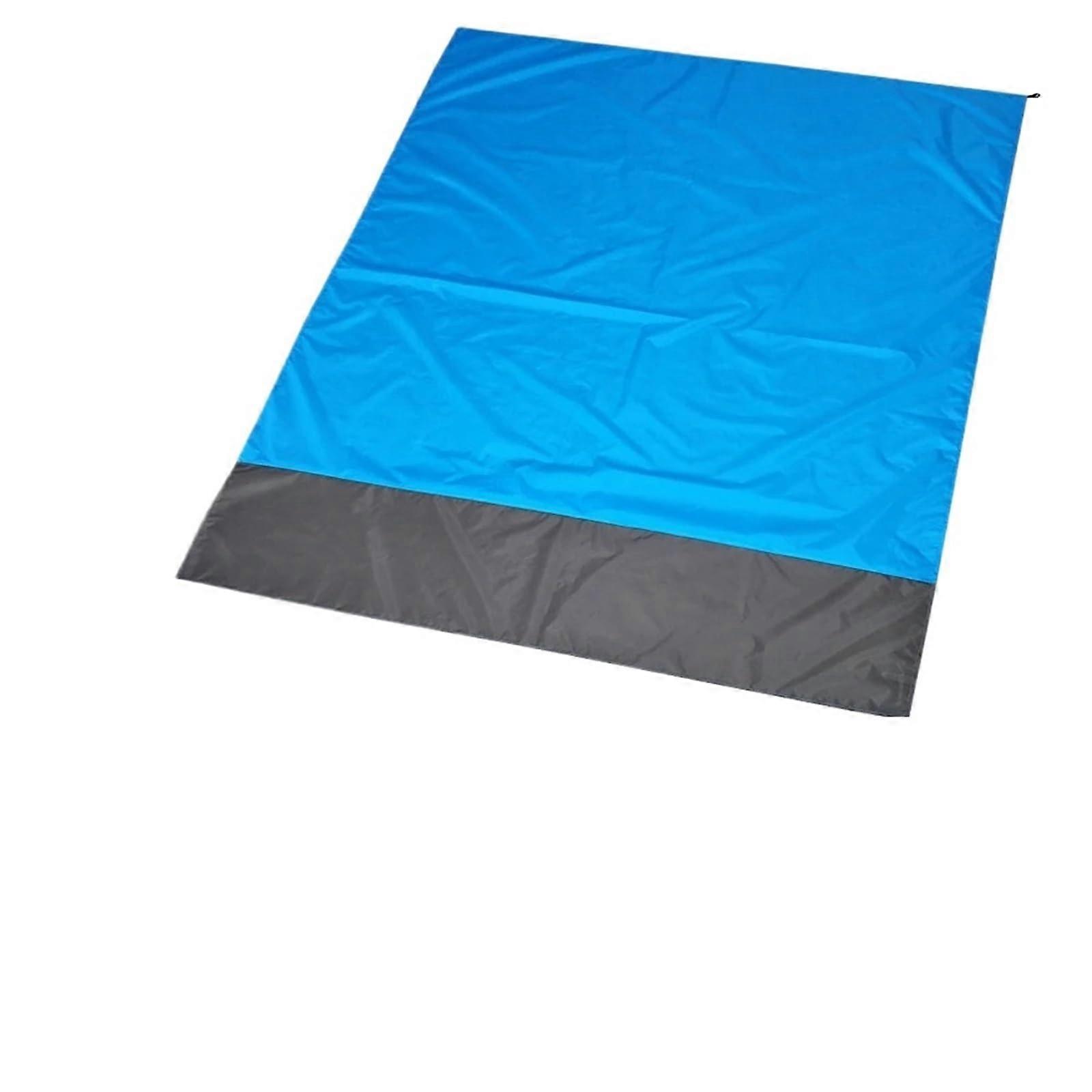 Picnic Blanket Waterproof Extra Large Beach Mat 210x200cm Folding Sand Portable Outdoor Camping Blue
