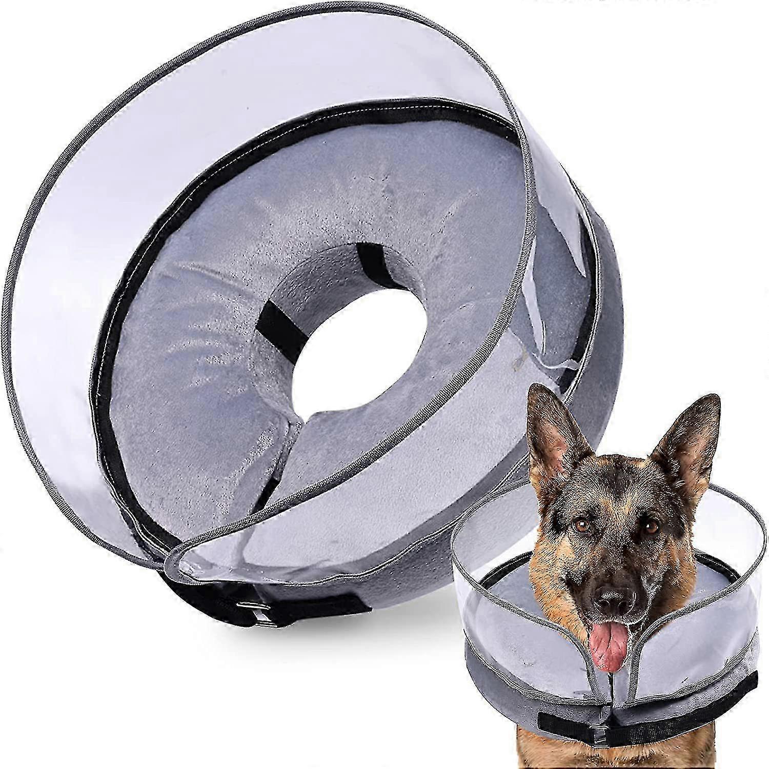 Inflatable Dog Cone for Post-Surgery Designed for Small to Medium Dogs Soft and Anti-Licking Extra Large Size