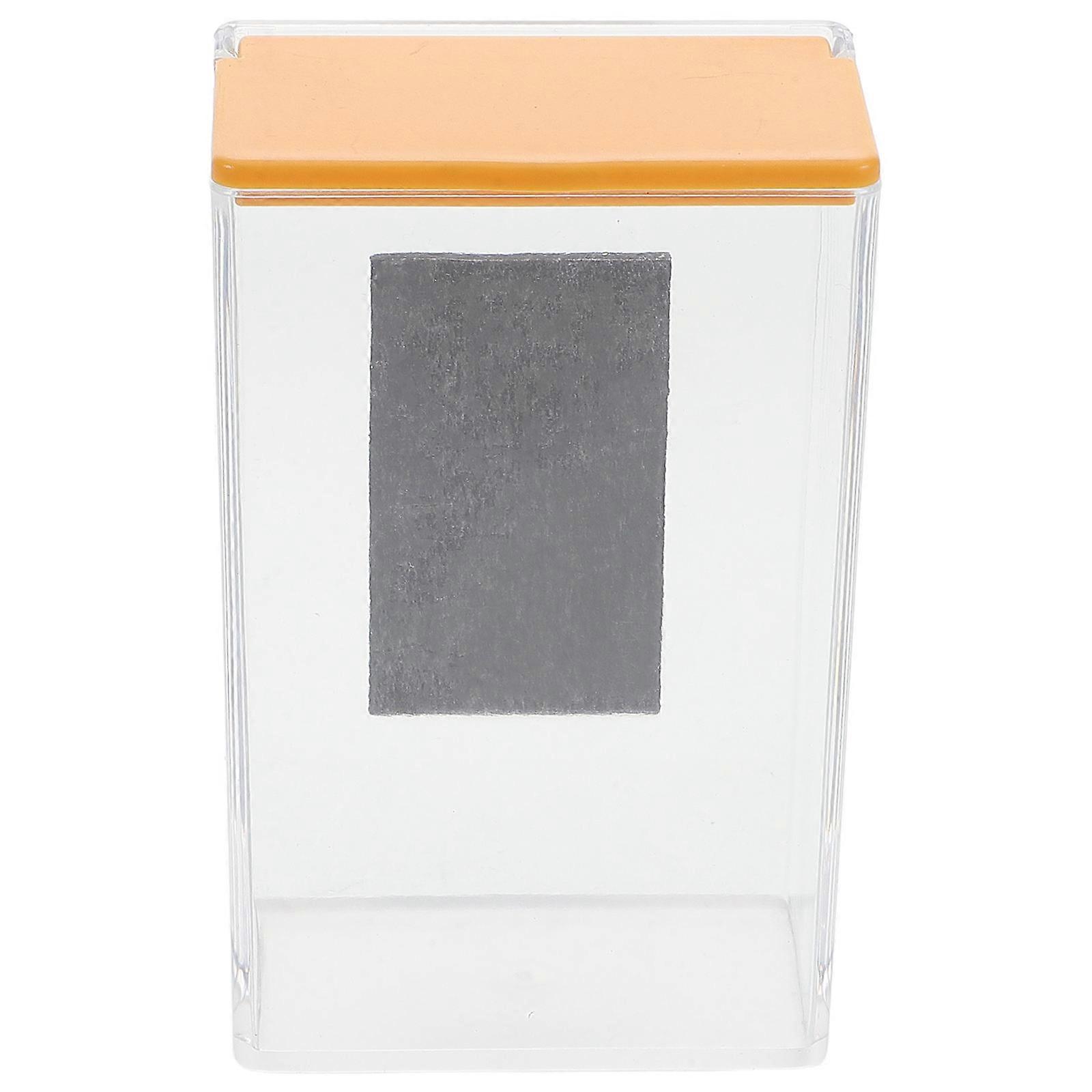 Multifunctional Magnetic Organizer 4Pcs Rectangular Storage Box For Refrigerator With Flip Cover Perfect For Homeowners