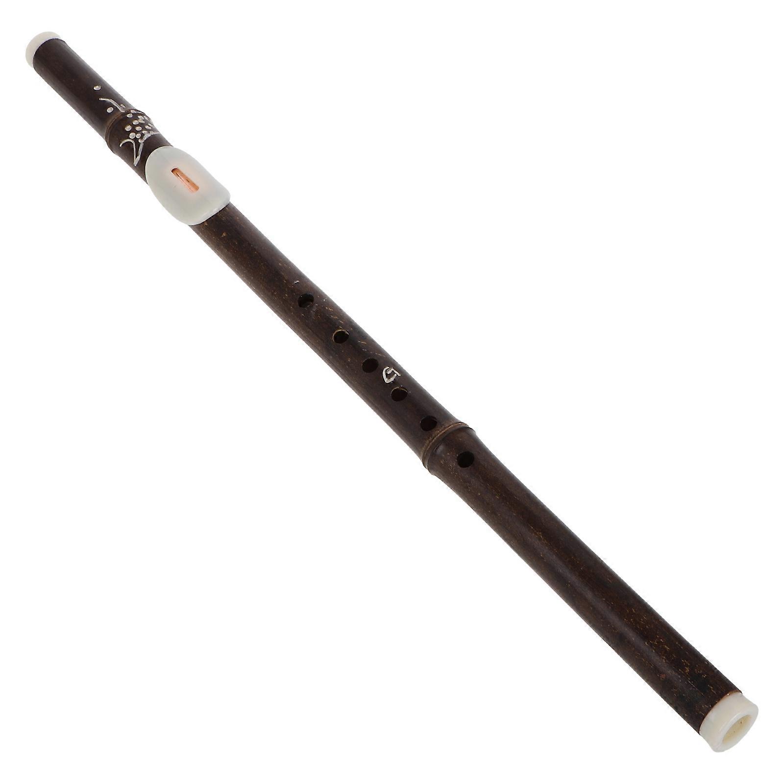 Horizontal Blowing Bamboo Bawu Flute Instrument for Music Playing 2Pcs