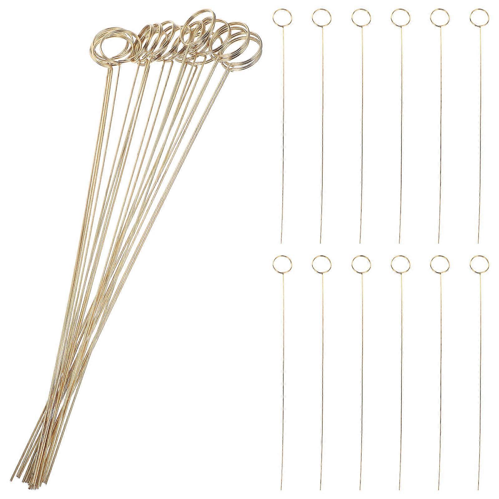 Floral Picks 200 Pcs Card Holders Clip Photos For Event Decorations Round Shape Support Cards