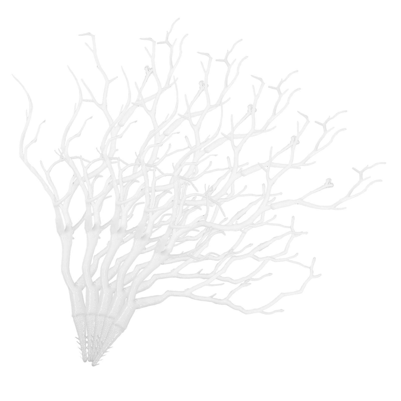 Simulation Branches Decorative Artificial Branches for DIY Crafts 5Pcs White