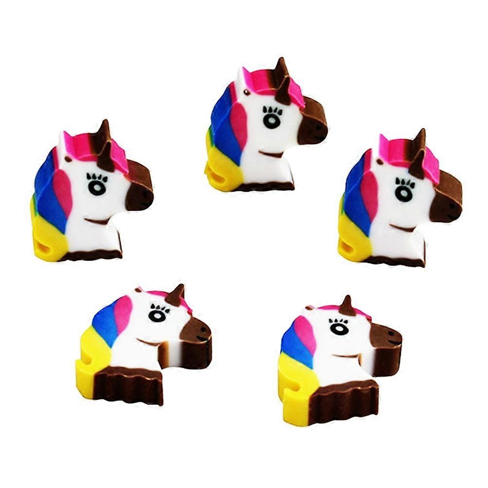 Unicorn Erasers 10Pcs Gift For Students Stationery Designed For School Classroom Rewards With Easy Erase Function
