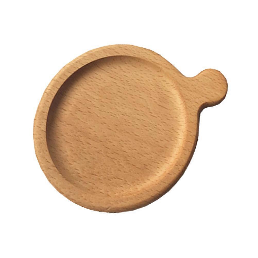 Non-Slip Coasters Wooden Coasters for Cup Mat Use with 3Pcs Khaki Pads