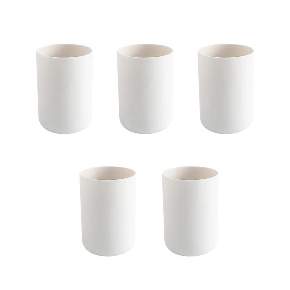 Bathroom White Tooth Cup for Couples 10Pcs Tooth Brushing Cups Set