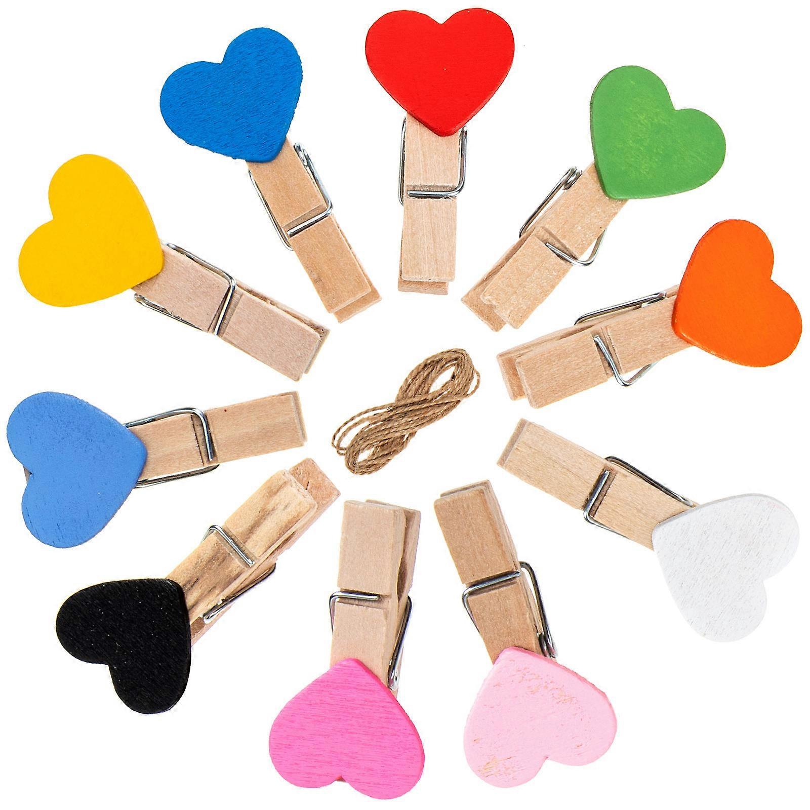 Wood Clothespins 3 Sets For Wedding Birthday Anniversary Decorations 3.6x2cm Functionality 3Set