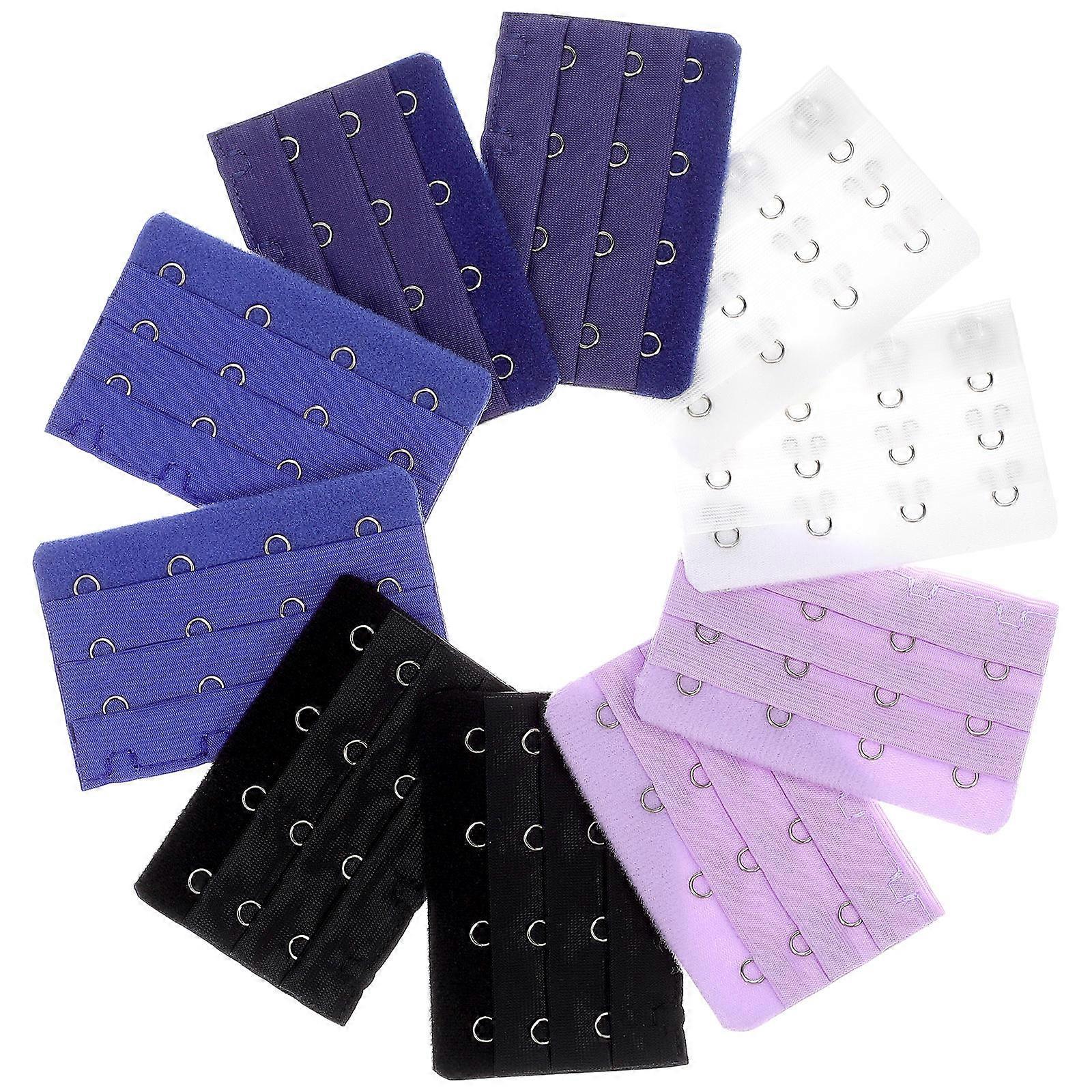 Bra Extension Buckle Brassiere Extenders for Bra Use 10Pcs Assorted Color