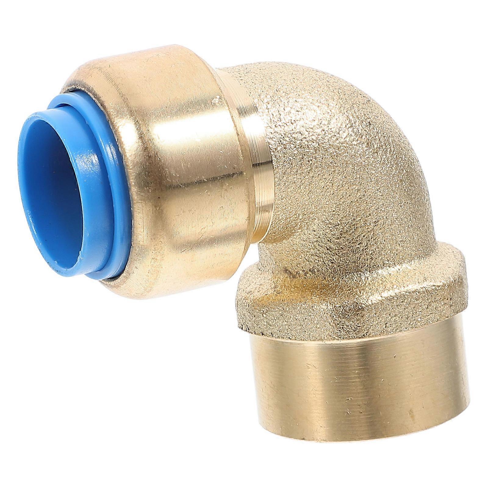 Copper Plumbing Fitting Brass Elbow for 3Pcs Push to Connect Pipes