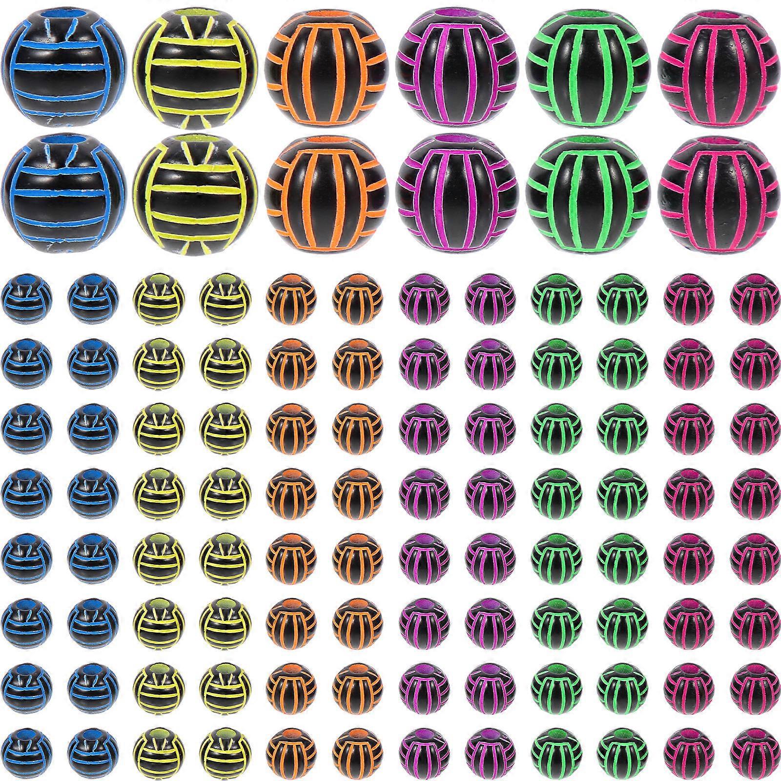 Volleyball Bead Charms 300 Pcs Ideal For DIY Fun And Family Activities Featuring Smooth Surface In Assorted Color