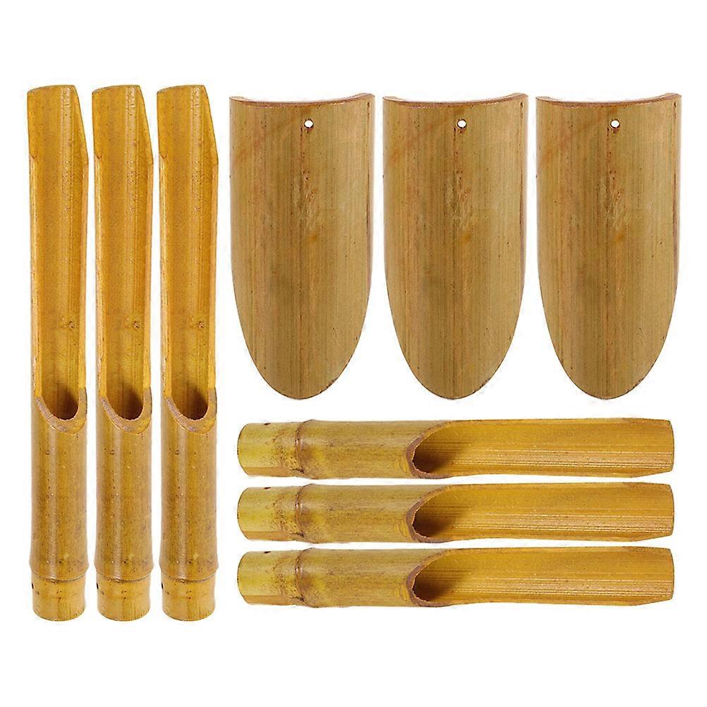 Wind Chime Tubes Bamboo Tube for Wind Bell Making 4Sets DIY Materials