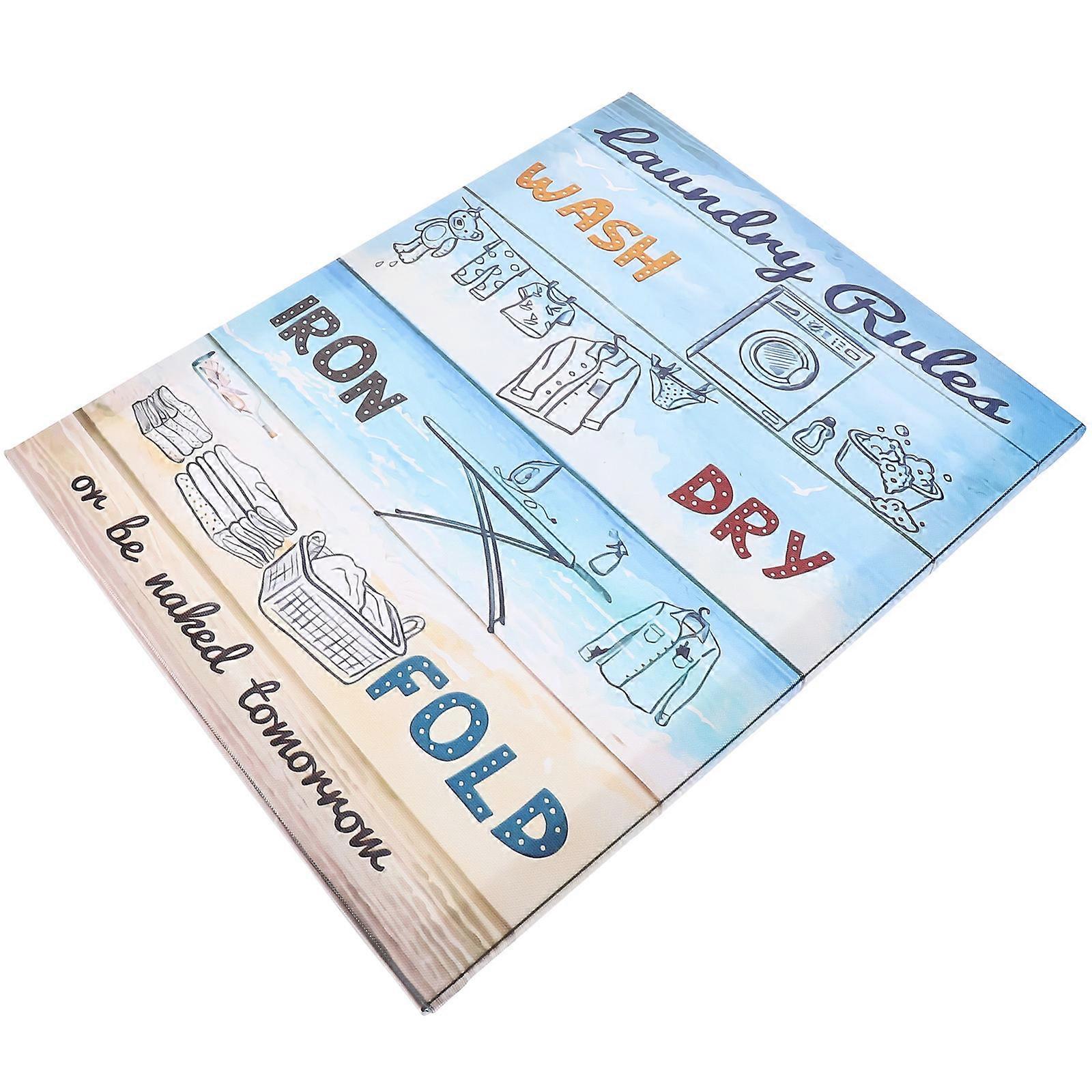 Laundry Room Canvas Wall Art 2Pcs for Laundry Room Wall Decor Canvas