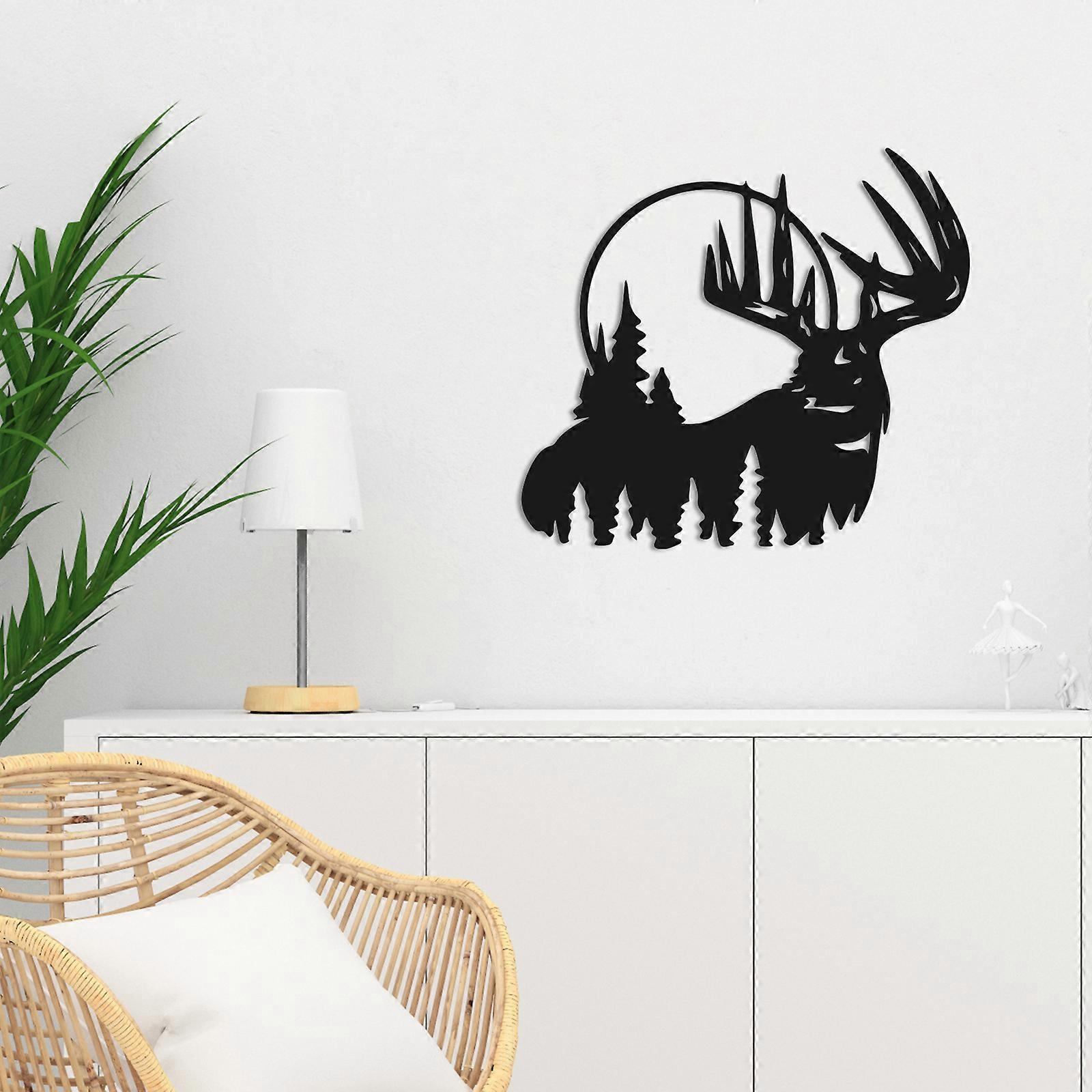 1PC Minimalist ElkHanging Metal Wall Décor for Home Interiors