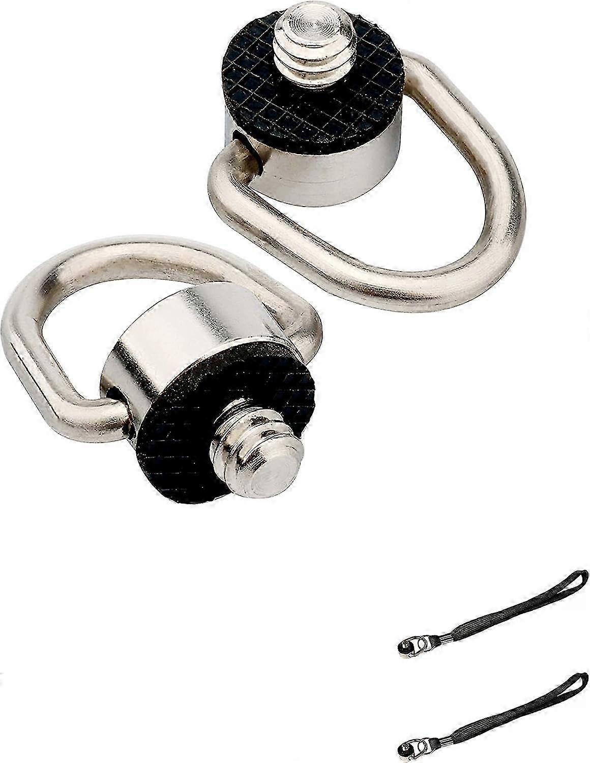 Pacote com 2 alças de pescoço e de pulso para câmera com suporte de parafuso para câmeras Canon Fuji SLR