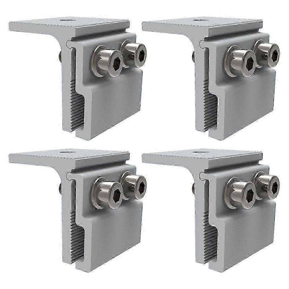 2025 Latest Model Solar End Clamp,4Pcs Standing Seam Clamp Roof Seam Clamp Sheet Seam Clamp