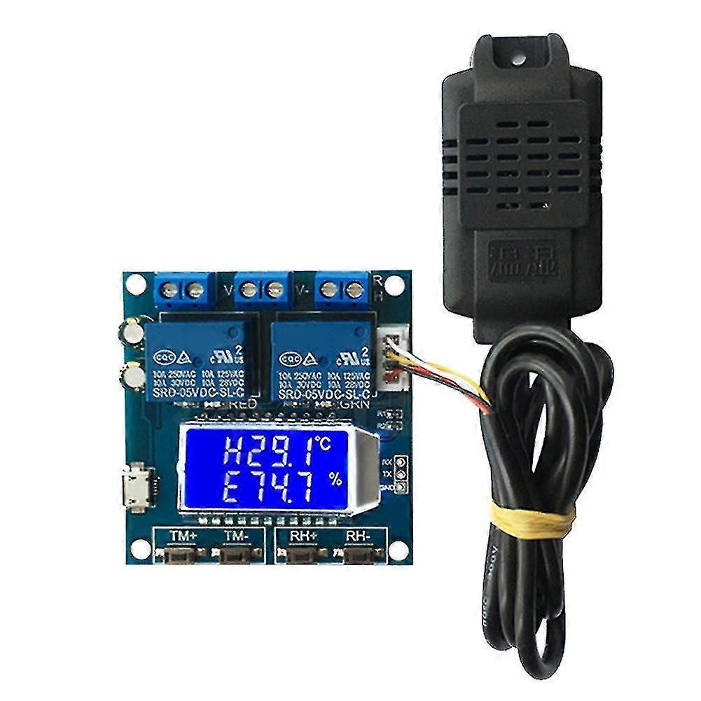 Humidity Temperature Controller Lcd Digital Dual Output Automatic Constant Regulator Board