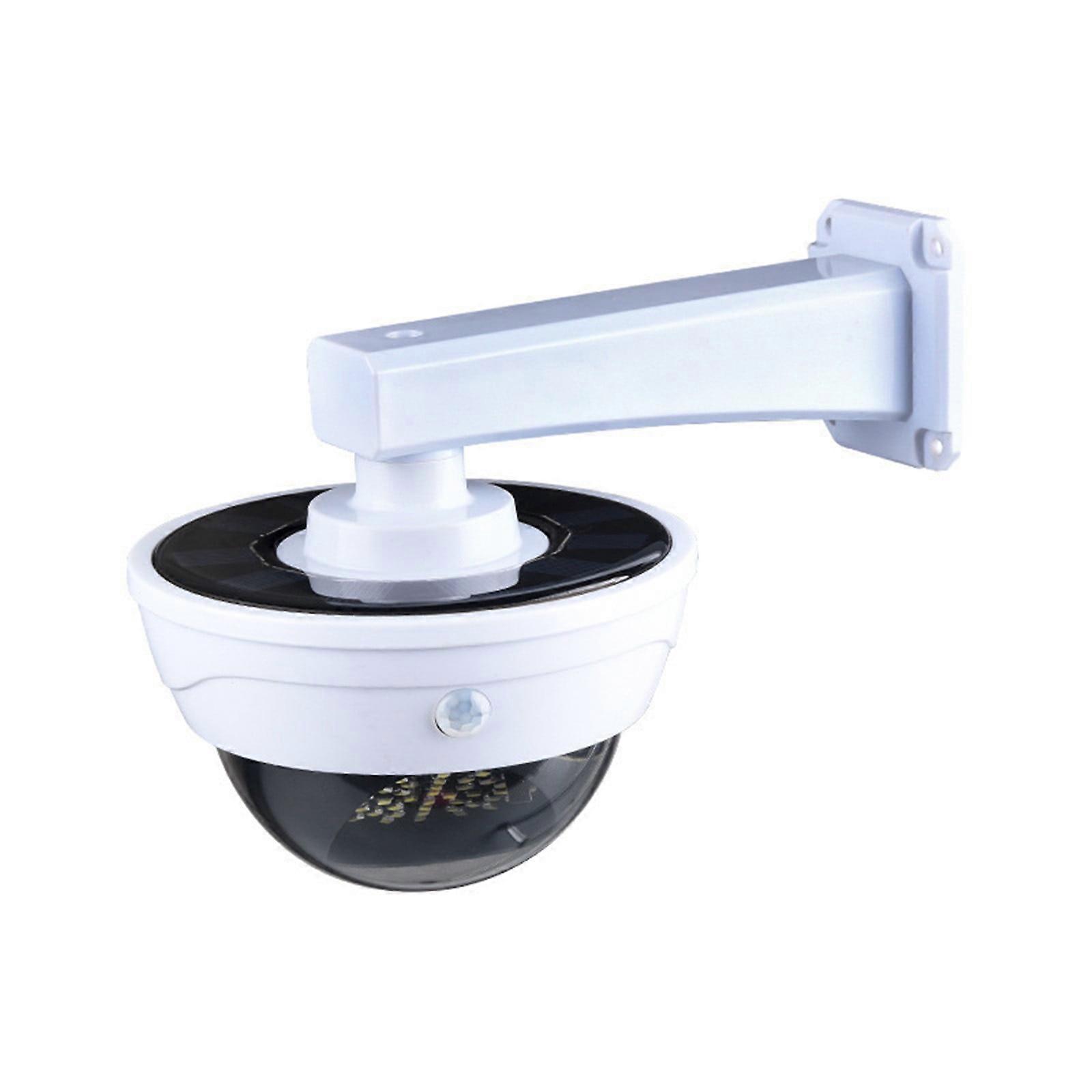 Solar Powered Security Camera Flashing Light, Motion Sensor Detection Light for Indoor Outdoor Home, Office, Garage