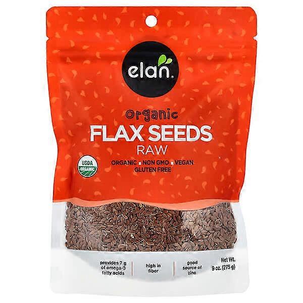Elan, Organic Flax Seeds, Raw, 9 oz (275 g)