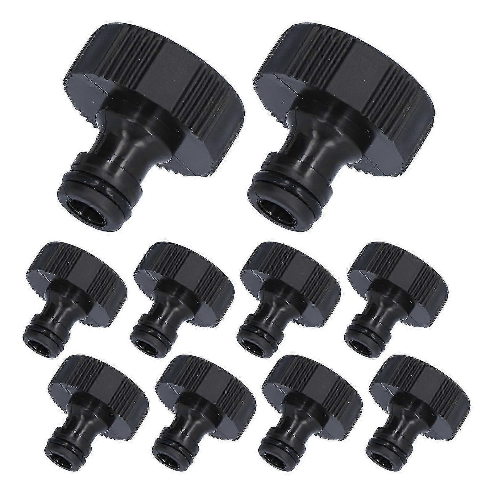 2025 10Pcs 15mm Thread Adapter Plastic Sealable Durable Hose Connector for Courtyard Garden