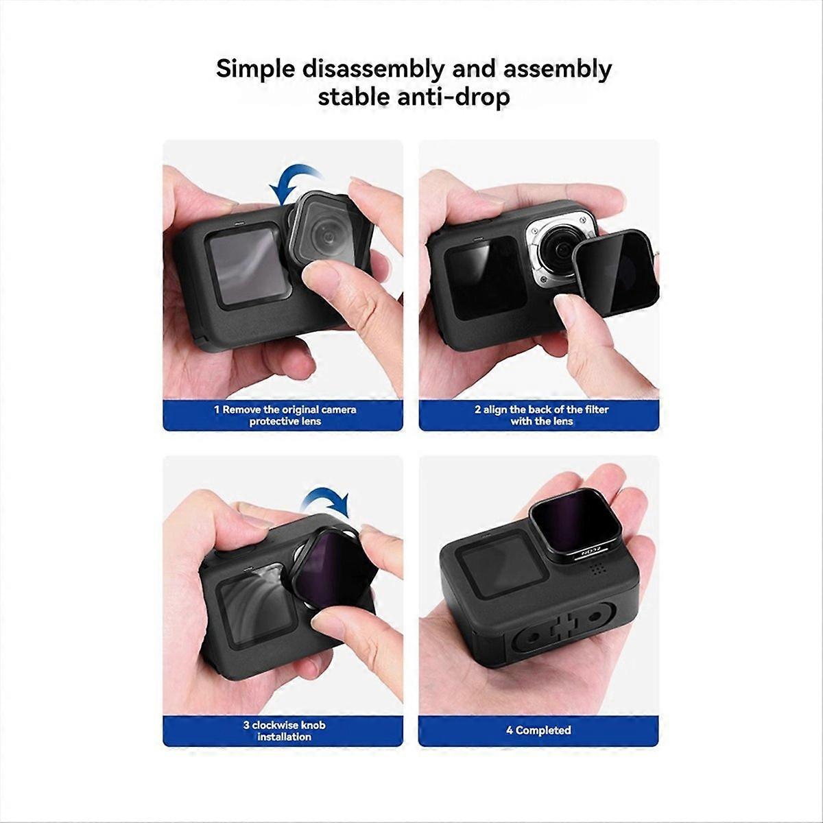  ND Filter Set for Hero 9, 10, Action Camera Accessories