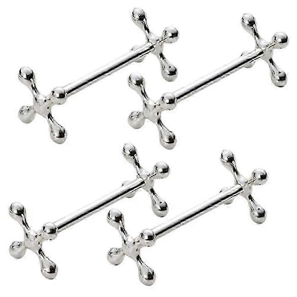Aodai 4 Pcs Zinc Alloy Chopsticks Rest Spoons Stand Forks Knifes Holder Rack Stand Metal Craft Table