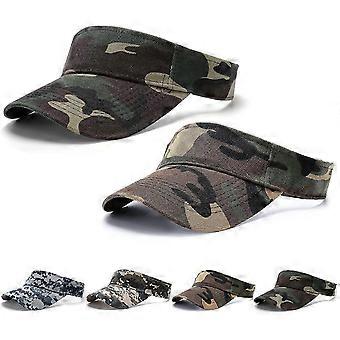 Sonnenblende-Mütze – verstellbare Golf-Sonnenblende, Camouflage-Sonnenblende, Unisex-Sonnenblende, Pferdeschwanz-Baseballkappe, Tennis-Lauf-Sonnenblende für Herren