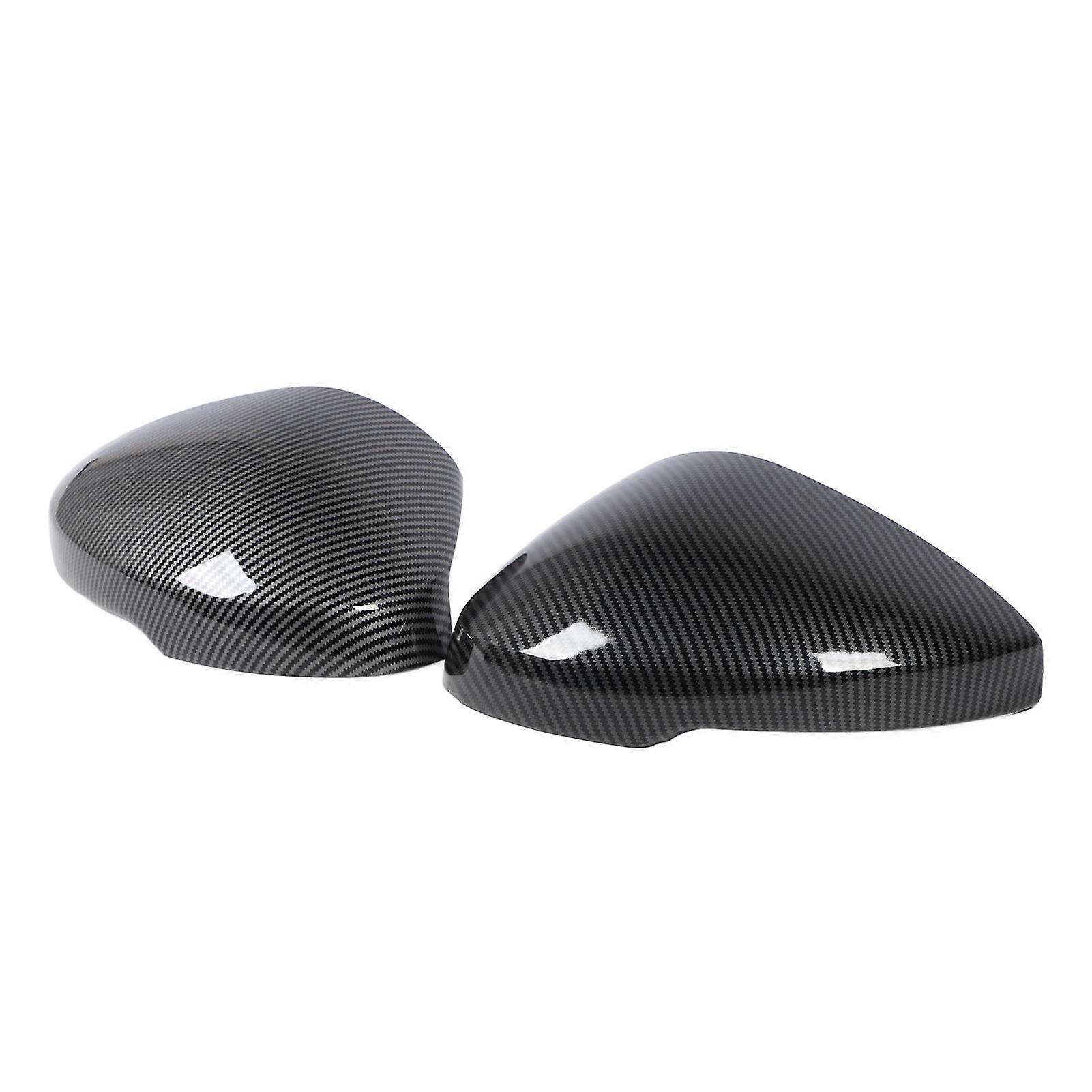 1 Pair Side Mirror Cap Cover Left Right Carbon Fiber Style Protective Weather Resistant Rear View Wing Mirror Housing for Civic 2022 to 2024 