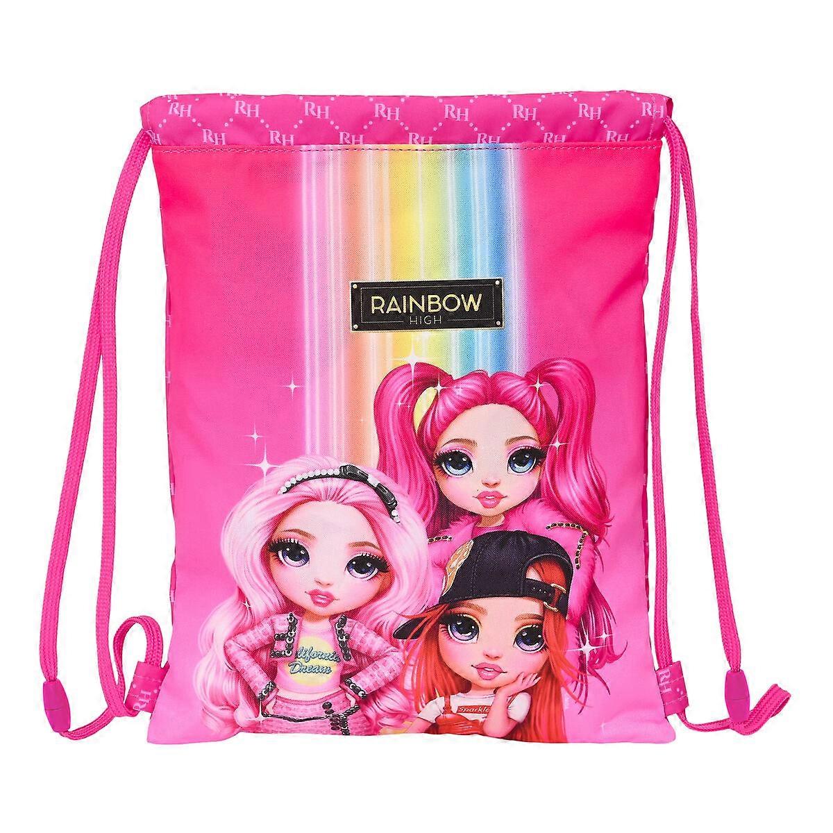 Backpack with Strings Rainbow High Fuchsia 26 x 34 x 1 cm