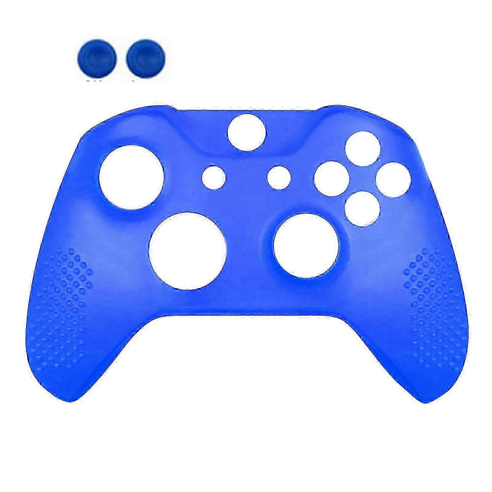 Gamepad Silicone Case Cover Slip Resistant Game Controller Protective Cover with Key Caps for XBOX ONE Slim