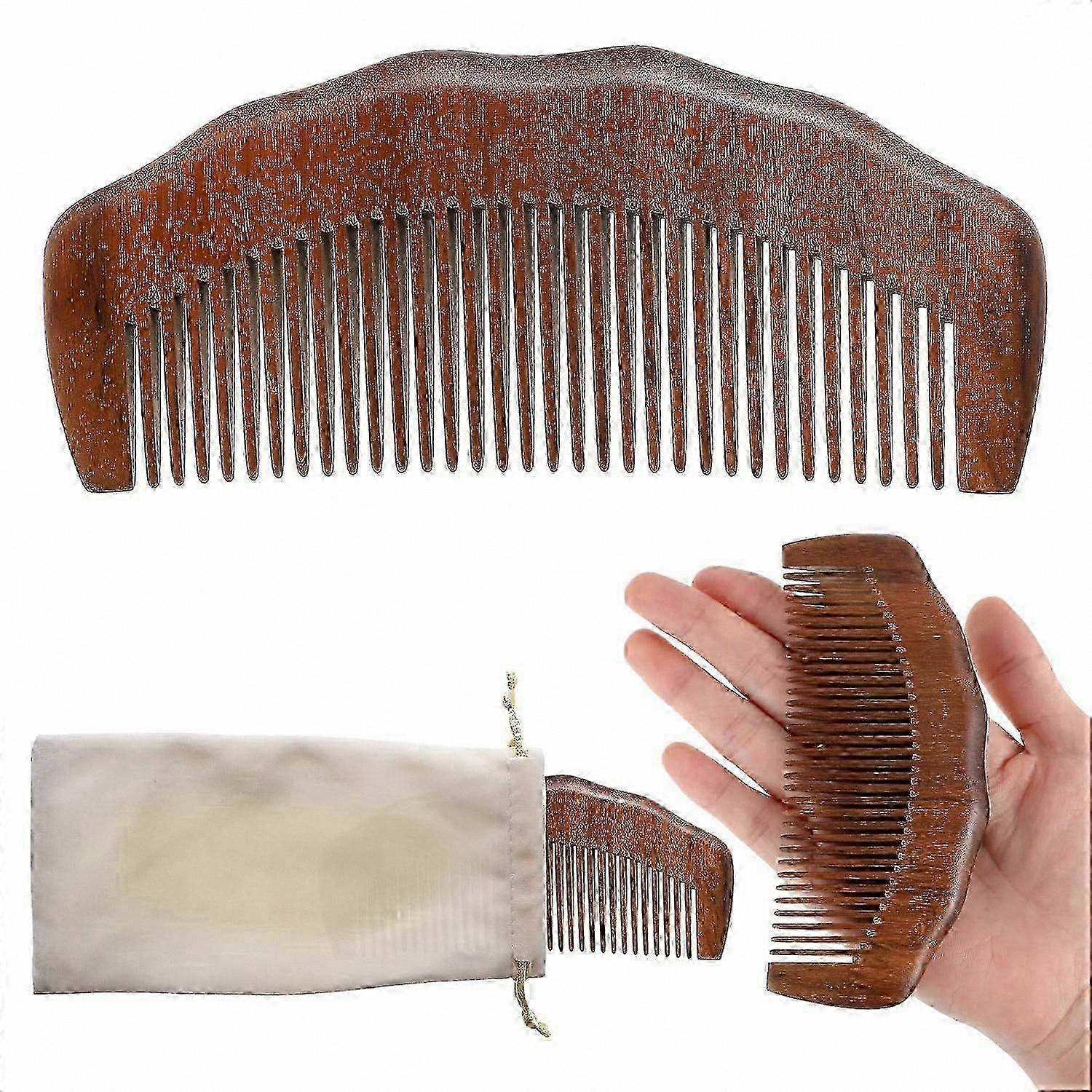 Natural Wooden Birthing Comb with Cloth Bag for Labor Support