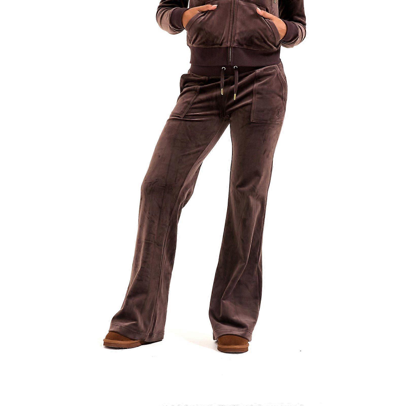 Juicy Couture Layla Gold Polyester Women's Brown Joggers