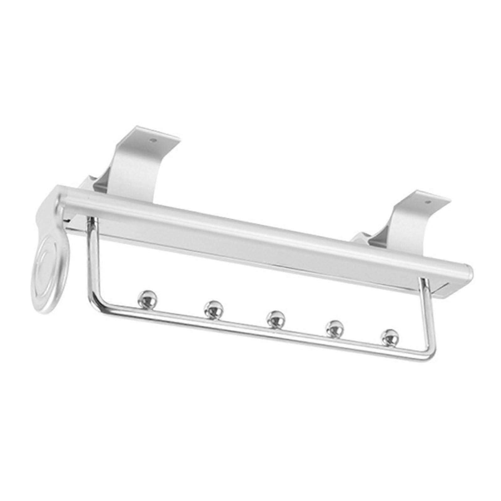 Telescopic Clothes Hanger Rack for Wardrobe - Adjustable Vertical and Longitudinal Rod, Space-Saving Storage Solution