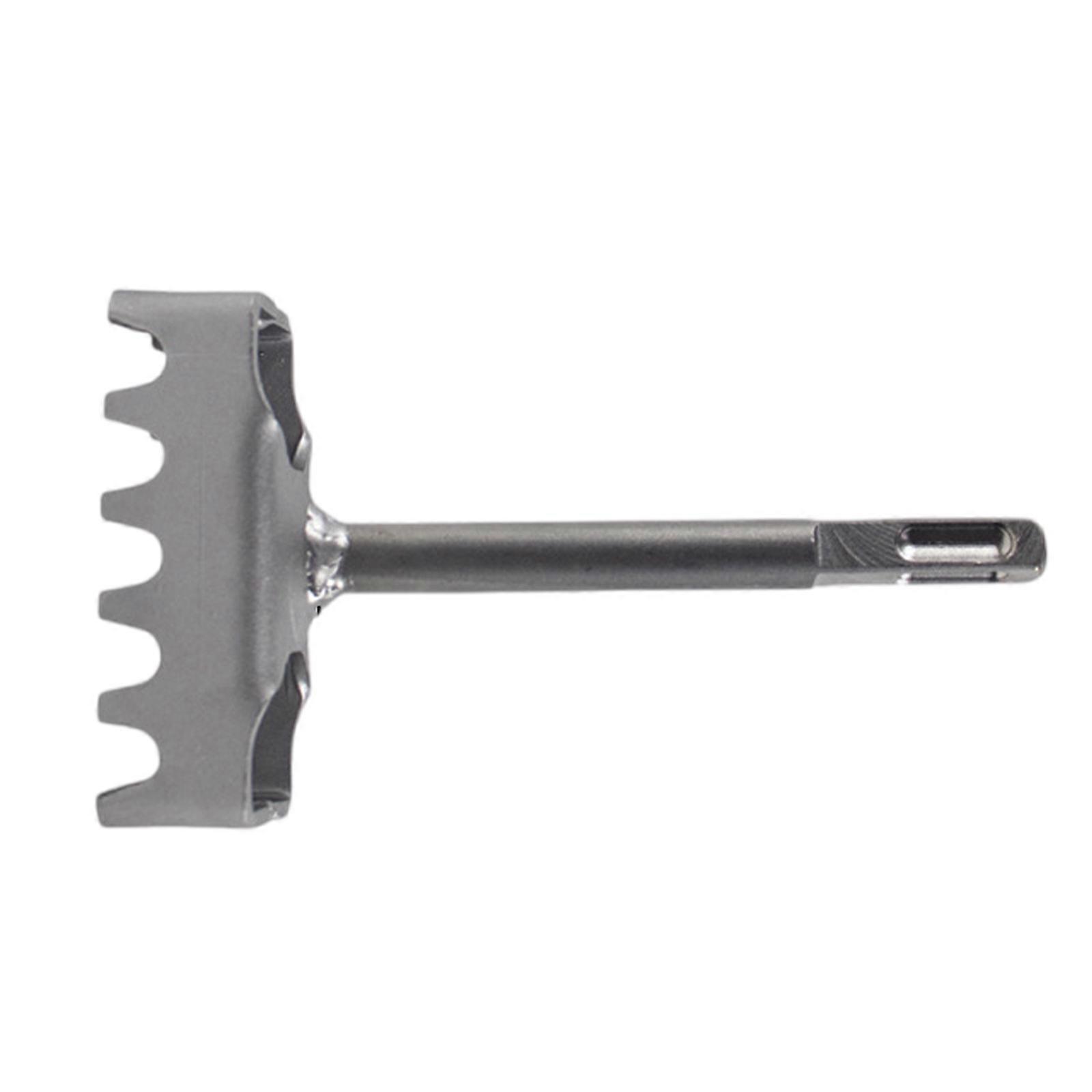 Portable Square Hole Punching Trapezoidal Teeth Rectangle Slot Tool Hole Bit Multifunction Square/Round Hole Socket Slot Multicolor