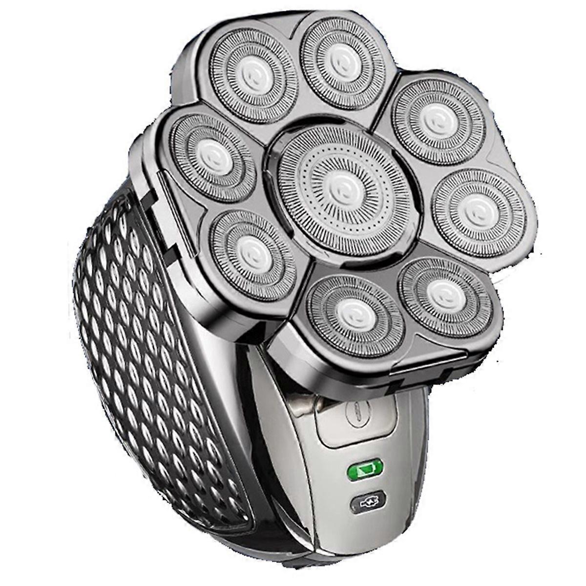 4D Head Shavers for Bald Men 6-in-1 Rechargeable Waterproof Wet Dry Bald Head Shavers for Men