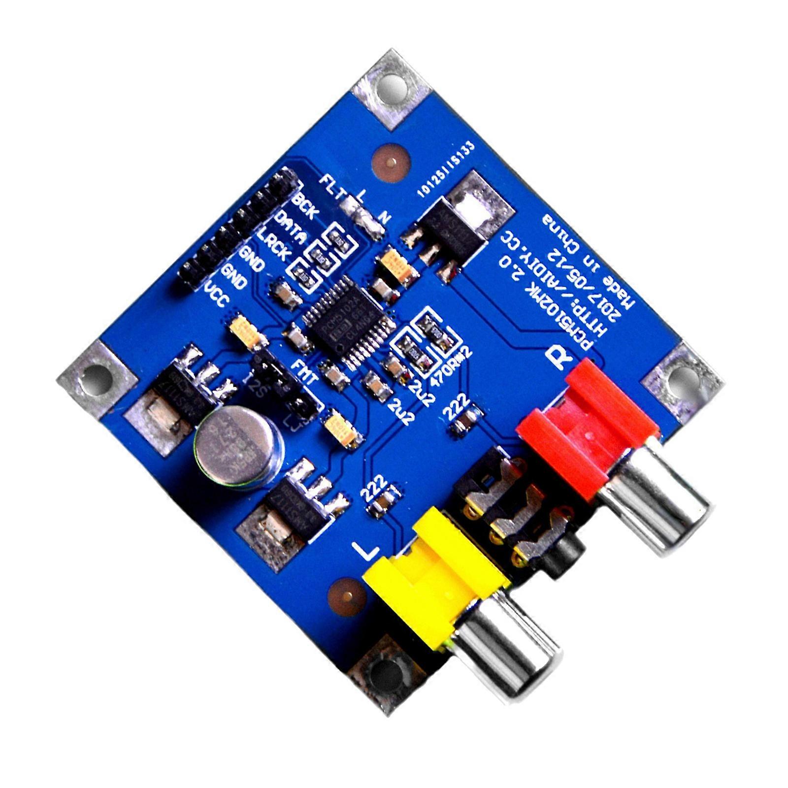 PCM5102/PCM5102A DAC Decoders I2S Player Assembled Board 32Bit 384K Decoders Board Module Connector 3.5mm Output Multicolor