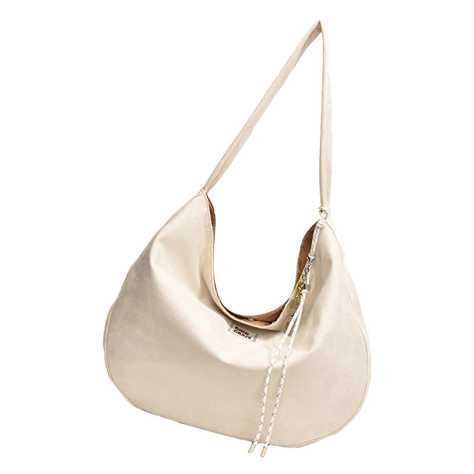 حقيبة يد ذات سعة كبيرة للنساء حقيبة دلو الخريف حقائب حقيبة كتف حقيبة الإبط حقيبة بسيطة تحت الإبط حقيبة مقبض علوي أبيض