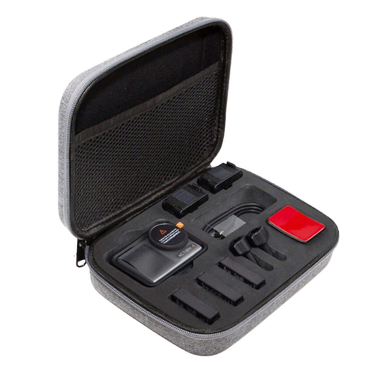 Durability Carrying Case With Soft Padding For Action 5Pro Camera Protections Pouch Shock Resistant Travel Case Multicolor