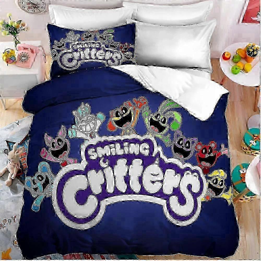 3d Smiling Critters Patterns Bedding Sets +2xcovers 70x80cm