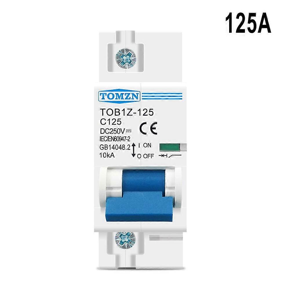 1P 125A Dc Mcb 250V Circuit Breaker For Pv C-Curve Battery Main Switch