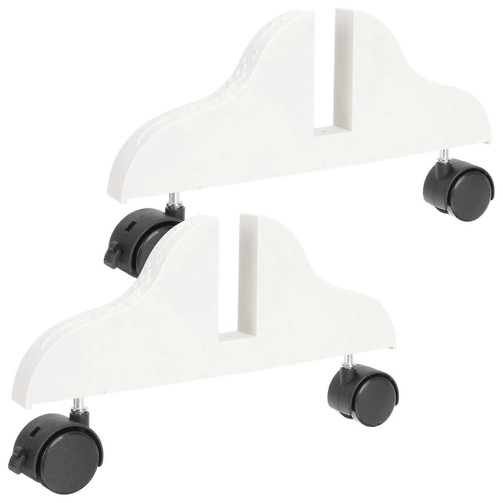 2pcs Room Screen Divider Feet Partition Stand Base Screen Partition Feet with Wheels