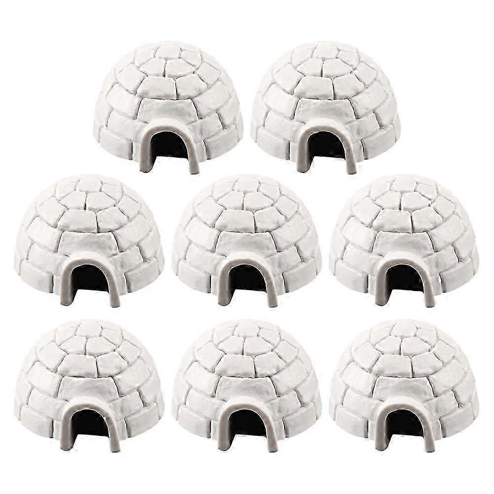 Igloo Leksaksfigurer Skrivbordsdekoration för samlare Jul