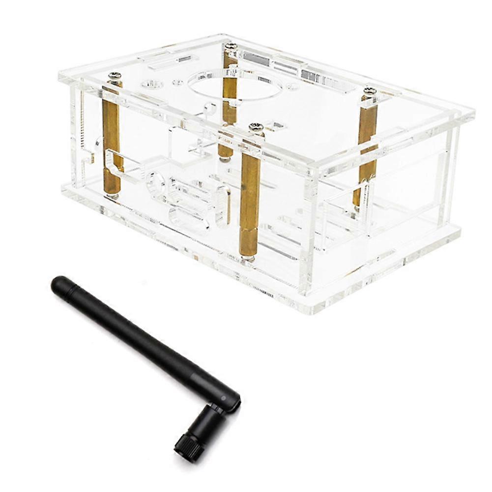 For OrangePi 5Pro Acrylic Case With Antenna
