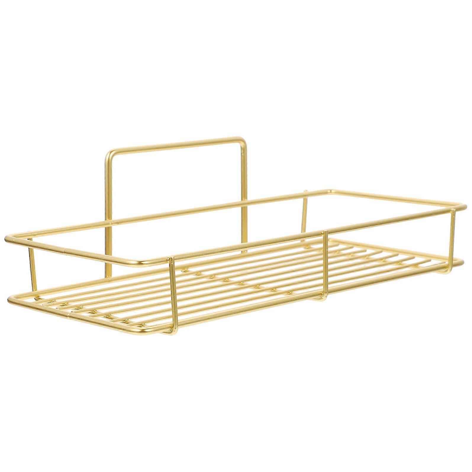 Wall Mounted Shower Shelf No Drilling Bathroom Storage Rack for Shampoo Toothpaste Razor