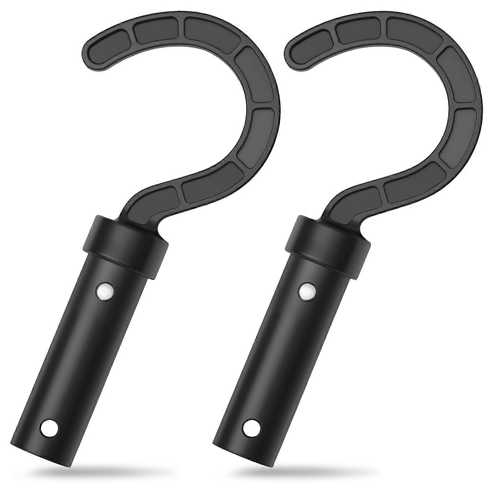 Pool Pole Hook 2 Pack Adjustable Telescopic Fit Waterproof Durable Plastic for Pool Accessories Storage