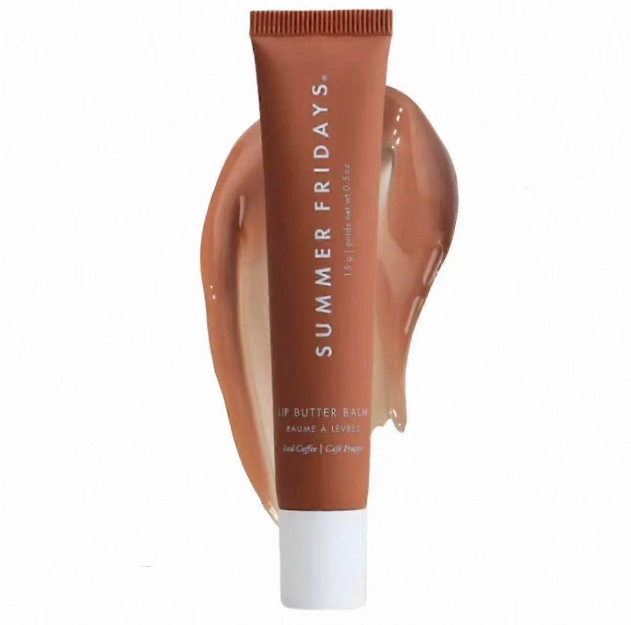 Lábios macios e suaves com o protetor labial Summer Fridays - um hidratante vegano para um conforto total.