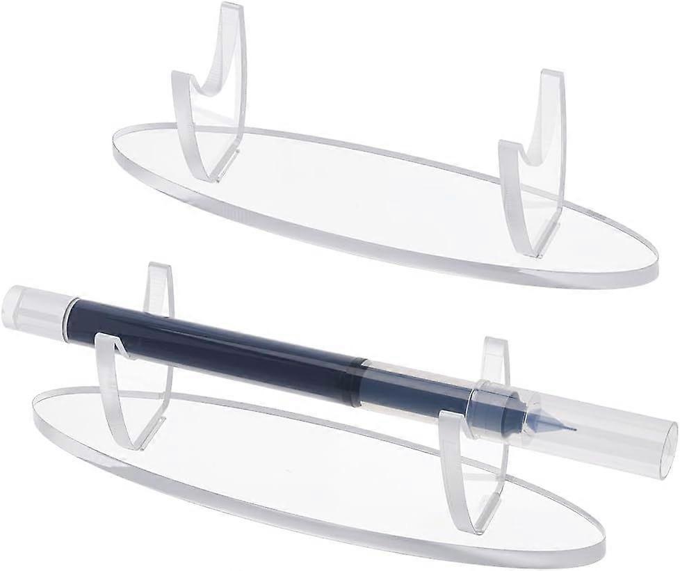 4Pcs Clear Acrylic Saber Stand Holder Transparent Wand Display Stand Multi-Function Samurai Stand Tabletop Pencil Pen Collection Display for Collectio